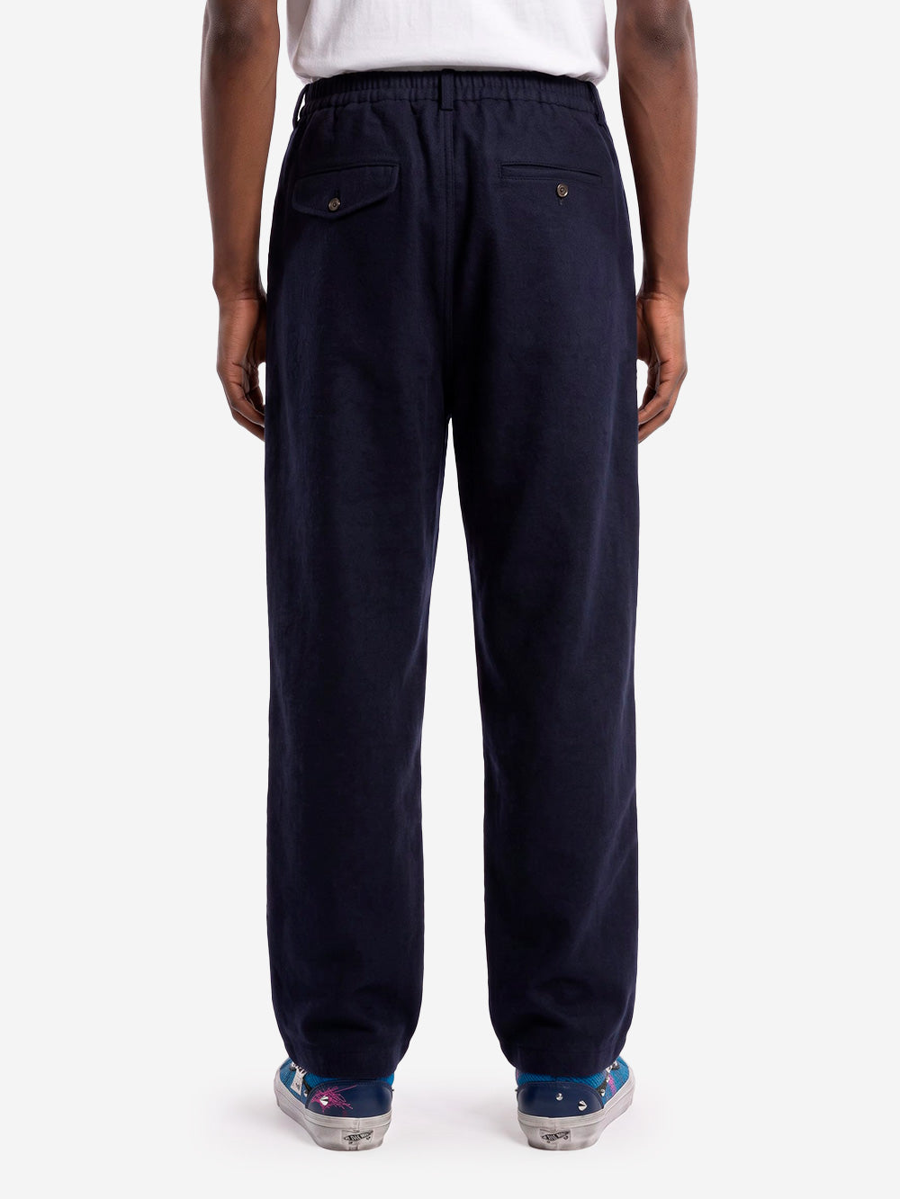 UNIVERSAL WORKS Pantaloni in misto lana con pinces Blu scuro Urbanstaroma