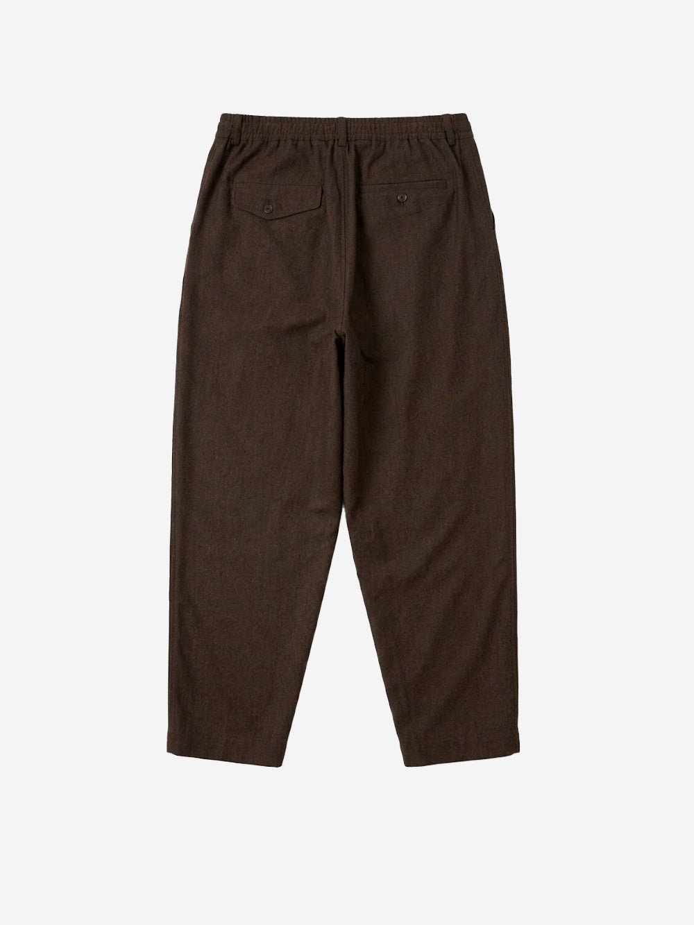 UNIVERSAL WORKS Pantaloni Wool Herringbone Pleated marroni Marrone Urbanstaroma