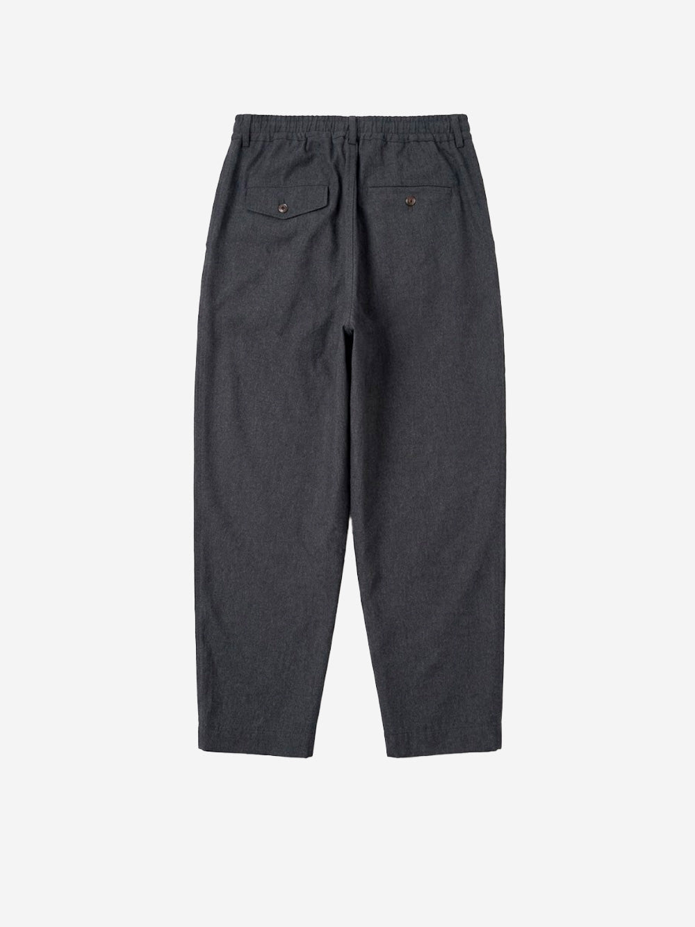 UNIVERSAL WORKS Pantaloni Wool Herringbone Pleated antracite grigio Urbanstaroma