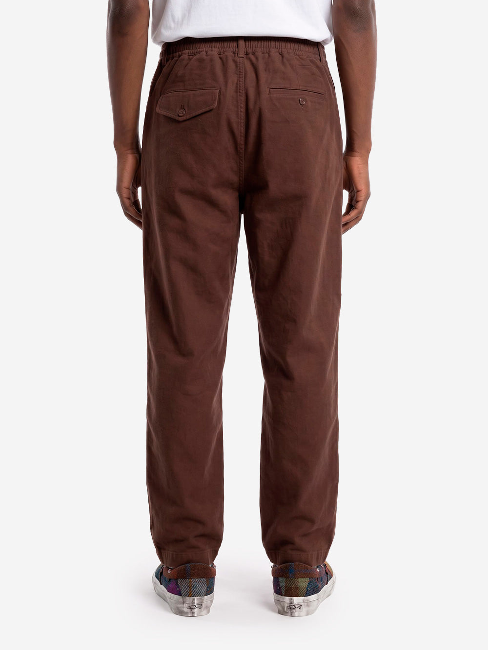 UNIVERSAL WORKS Pantaloni Comfort Moleskin marroni con pinces Marrone Urbanstaroma