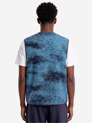 UNIVERSAL WORKS Gilet Cloud Camo Knit Zip blu Blu