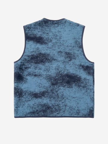 UNIVERSAL WORKS Gilet Cloud Camo Knit Zip blu Blu