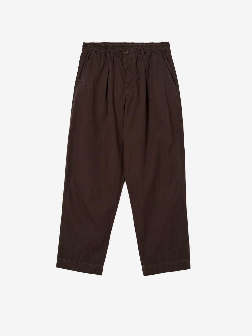 UNIVERSAL WORKS Pantaloni Oxford Micro Canvas marroni Marrone Urbanstaroma