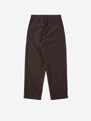 UNIVERSAL WORKS Pantaloni Oxford Micro Canvas marroni Marrone