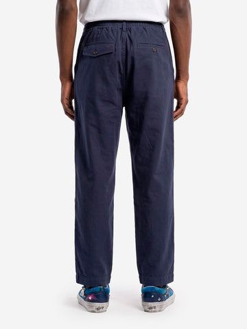UNIVERSAL WORKS Pantaloni Oxford Micro Canvas blu Blu scuro