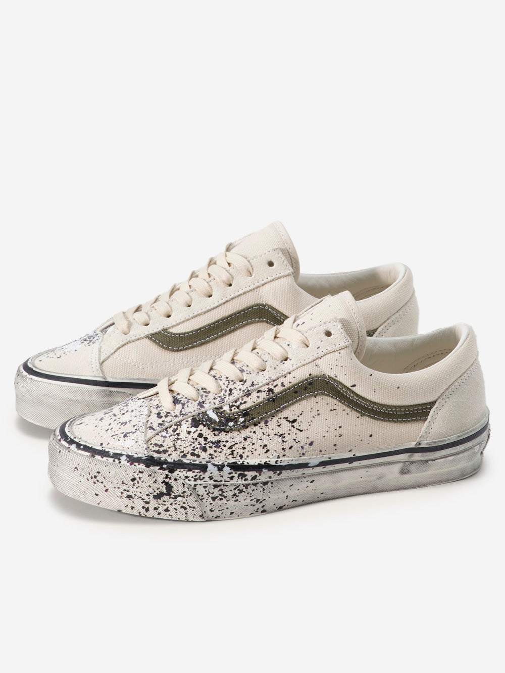 VANS Premium LX Old Skool 36 Paint Splatter Turtledove Beige Urbanstaroma