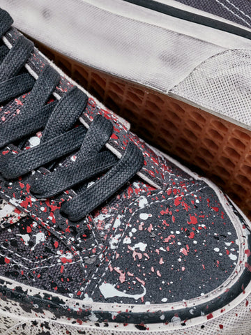 VANS Premium LX Old Skool 36 Paint Splatter 'Charcoal Grey' Grigio