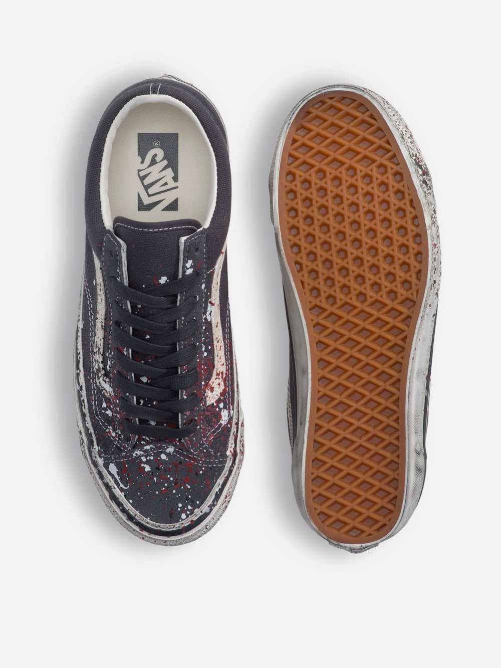 VANS Premium LX Old Skool 36 Paint Splatter 'Charcoal Grey' Grigio Urbanstaroma