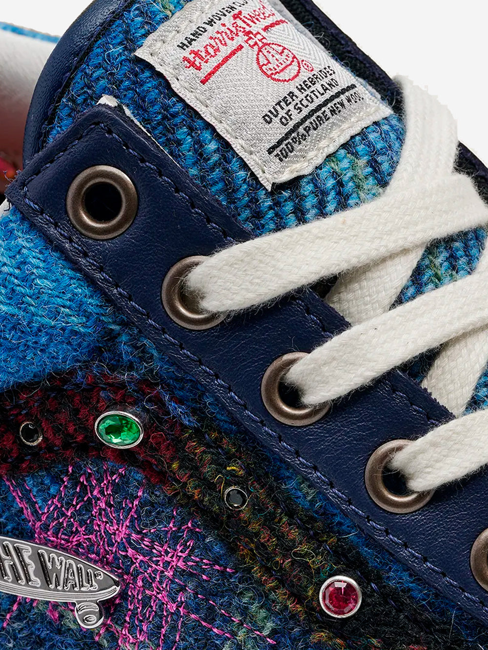VANS LX Old Skool 36 Harris Tweed blu Urbanstaroma