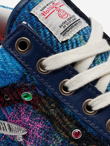 VANS LX Old Skool 36 Harris Tweed blu