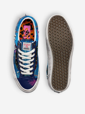 VANS LX Old Skool 36 Harris Tweed blu