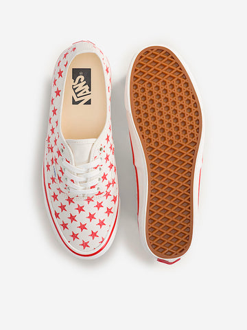 VANS LX Premium Authentic 44 'Stars' bianche e rosse Bianca rosso