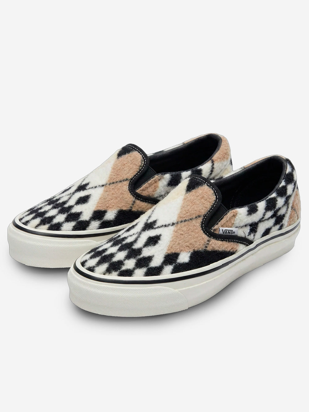 VANS x Pringle of Scotland Slip-On 98 Bianco nero Urbanstaroma