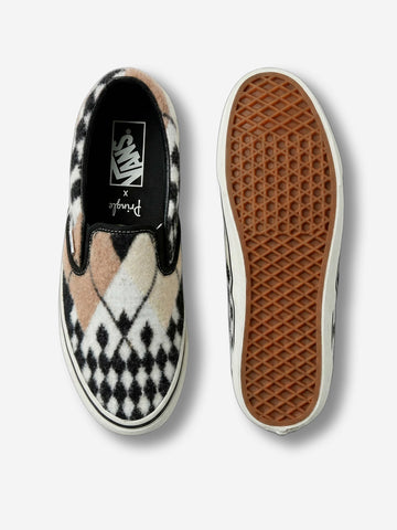 VANS x Pringle of Scotland Slip-On 98 Bianco nero