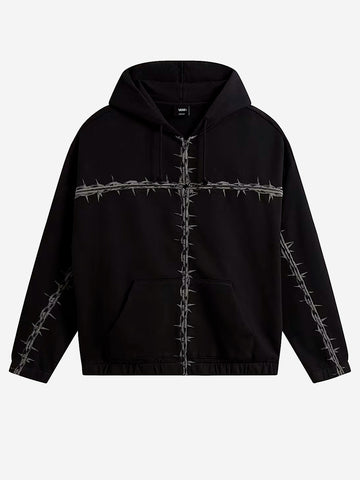 VANS A.O.D. Felpa con cappuccio e zip Nero