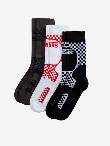 VANS A.O.D. Calze Checkers (x3) Multicolor