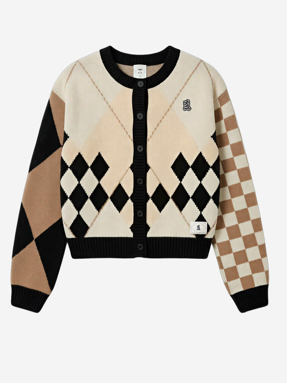 VANS x Pringle of Scotland Cardigan Bianco nero Urbanstaroma