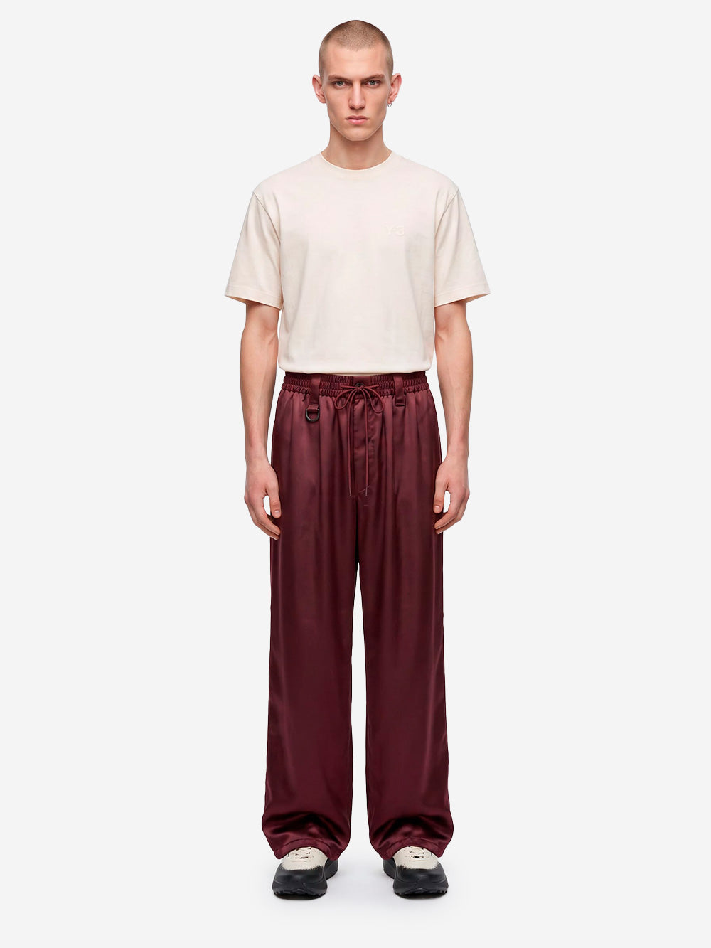 Y-3 T-shirt bianca con logo a trasferimento termico Off white Urbanstaroma