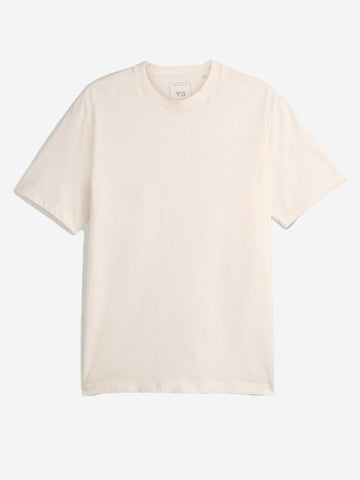 Y-3 T-shirt bianca con logo a trasferimento termico Off white