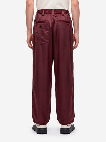 Y-3 Track pants rossi satinati gradient 3-Stripes Rosso