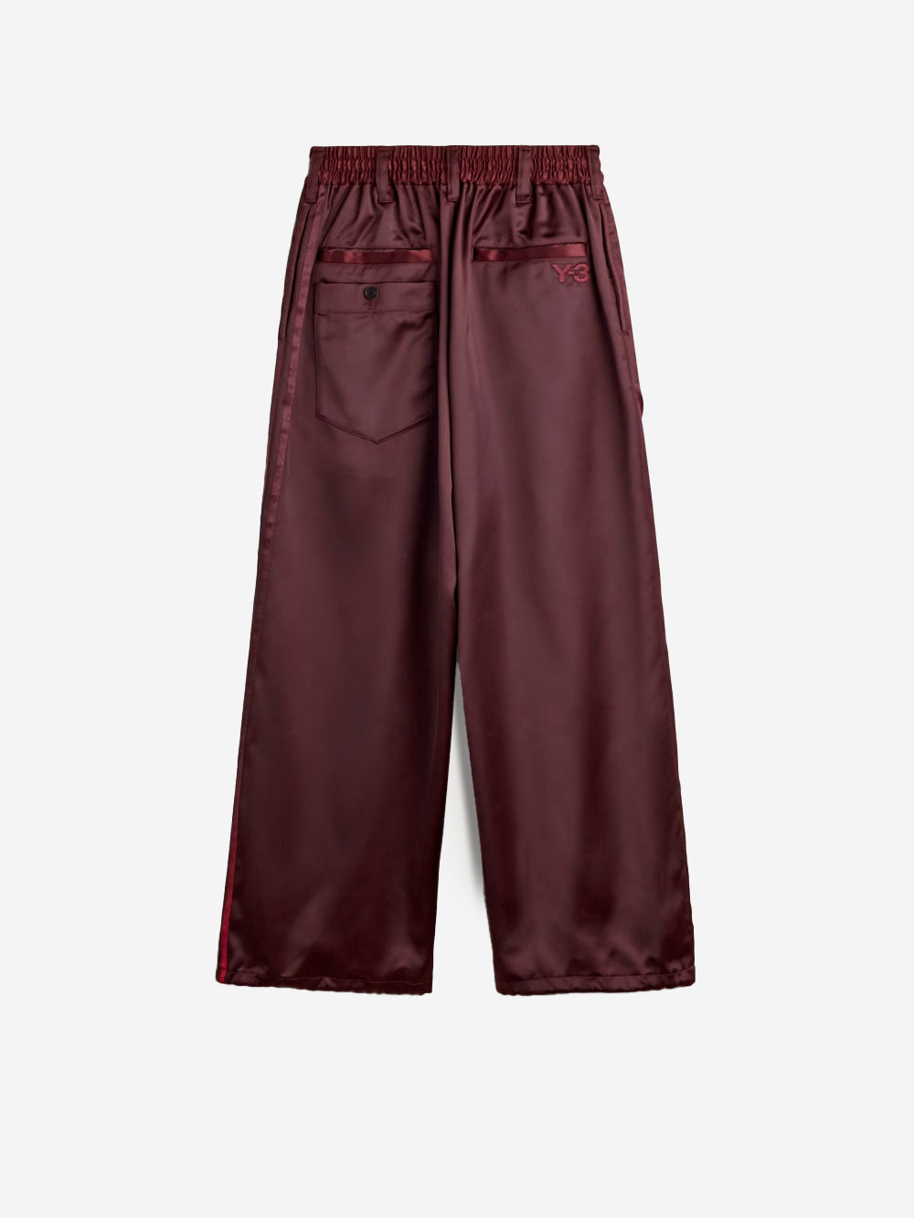 Y-3 Track pants rossi satinati gradient 3-Stripes Rosso Urbanstaroma
