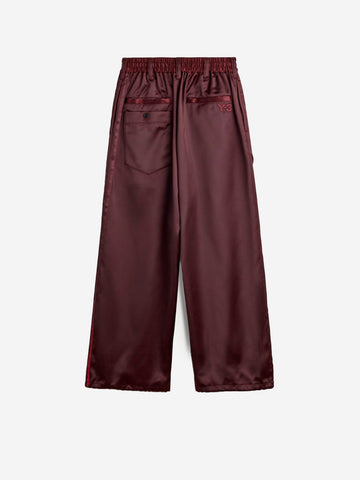 Y-3 Track pants rossi satinati gradient 3-Stripes Rosso