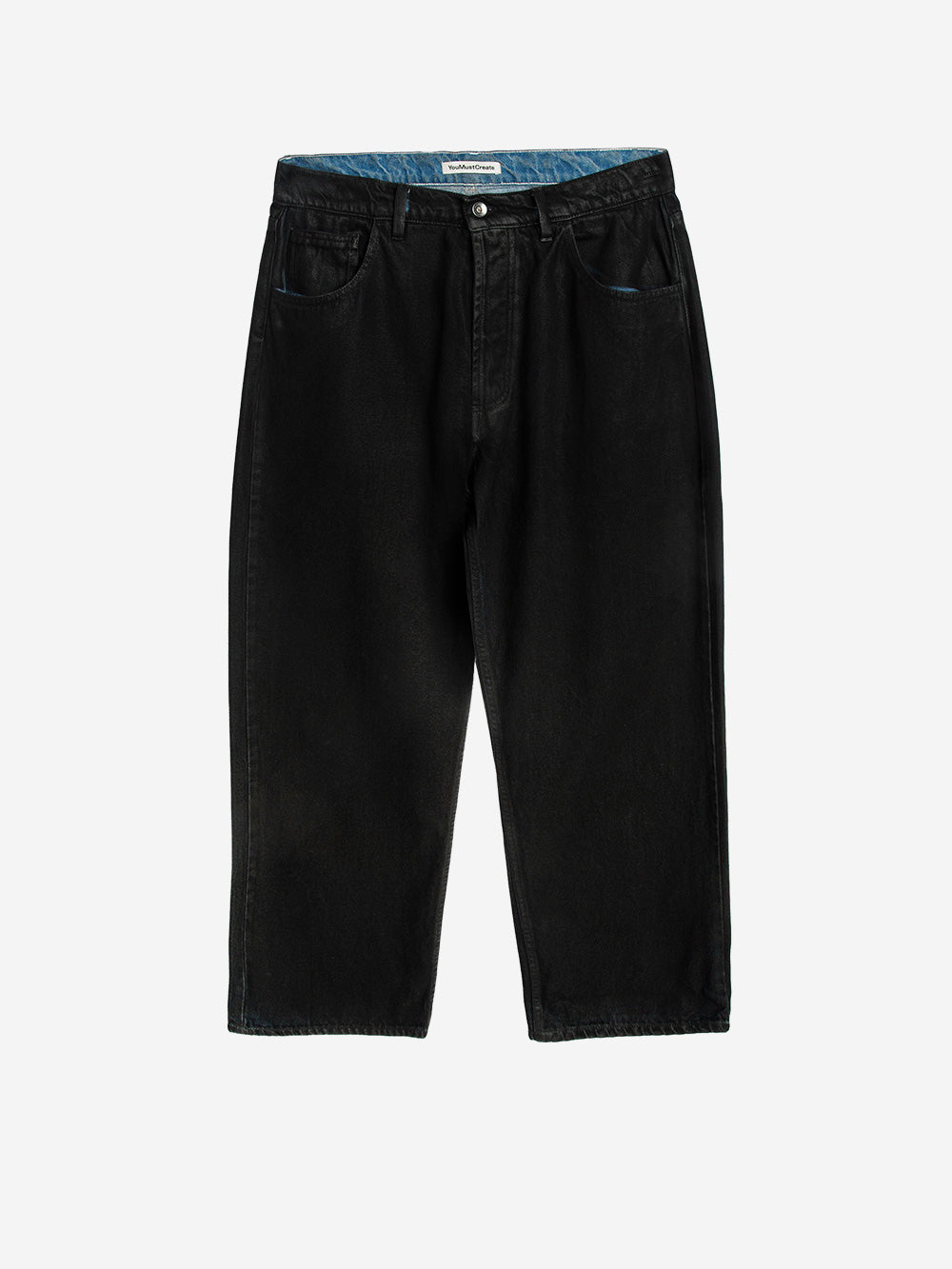 YMC Bez Pant in denim spalmato nero Nero Urbanstaroma