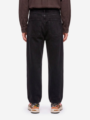 YMC Bez Pant in denim spalmato nero Nero