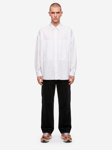 YMC Camicia 'Selene' oversize in popeline di cotone bianco Bianco