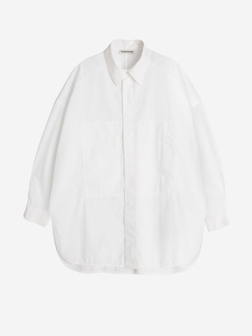 YMC Camicia 'Selene' oversize in popeline di cotone bianco Bianco