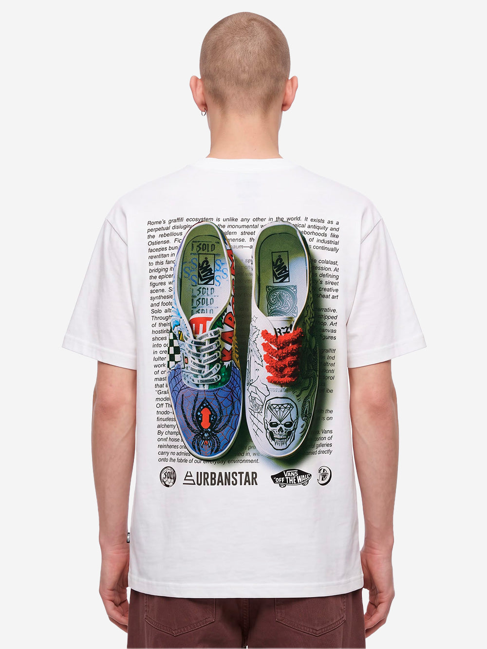 VANS T-shirt Workshop by Solo e Diamond x Urbanstar Bianco Urbanstaroma