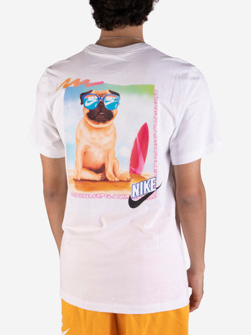 T-shirt Sportswear in cotone bianca