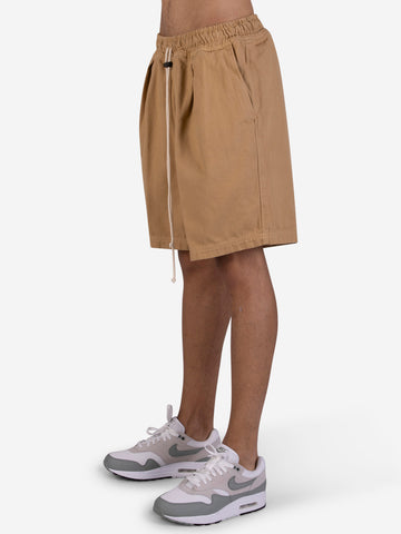 Bermuda en coton marron