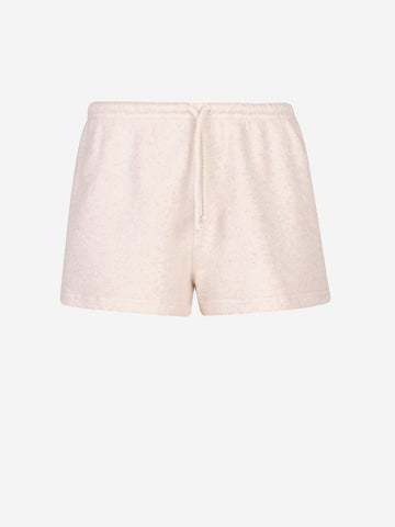 AMERICAN VINTAGE Shorts in cotone e lino Ecru