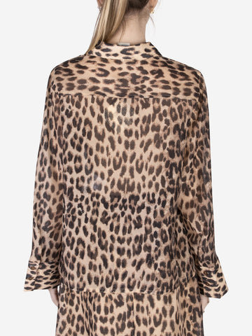 BAUM UND PFERDGARTEN Camicia leopardata Marrone