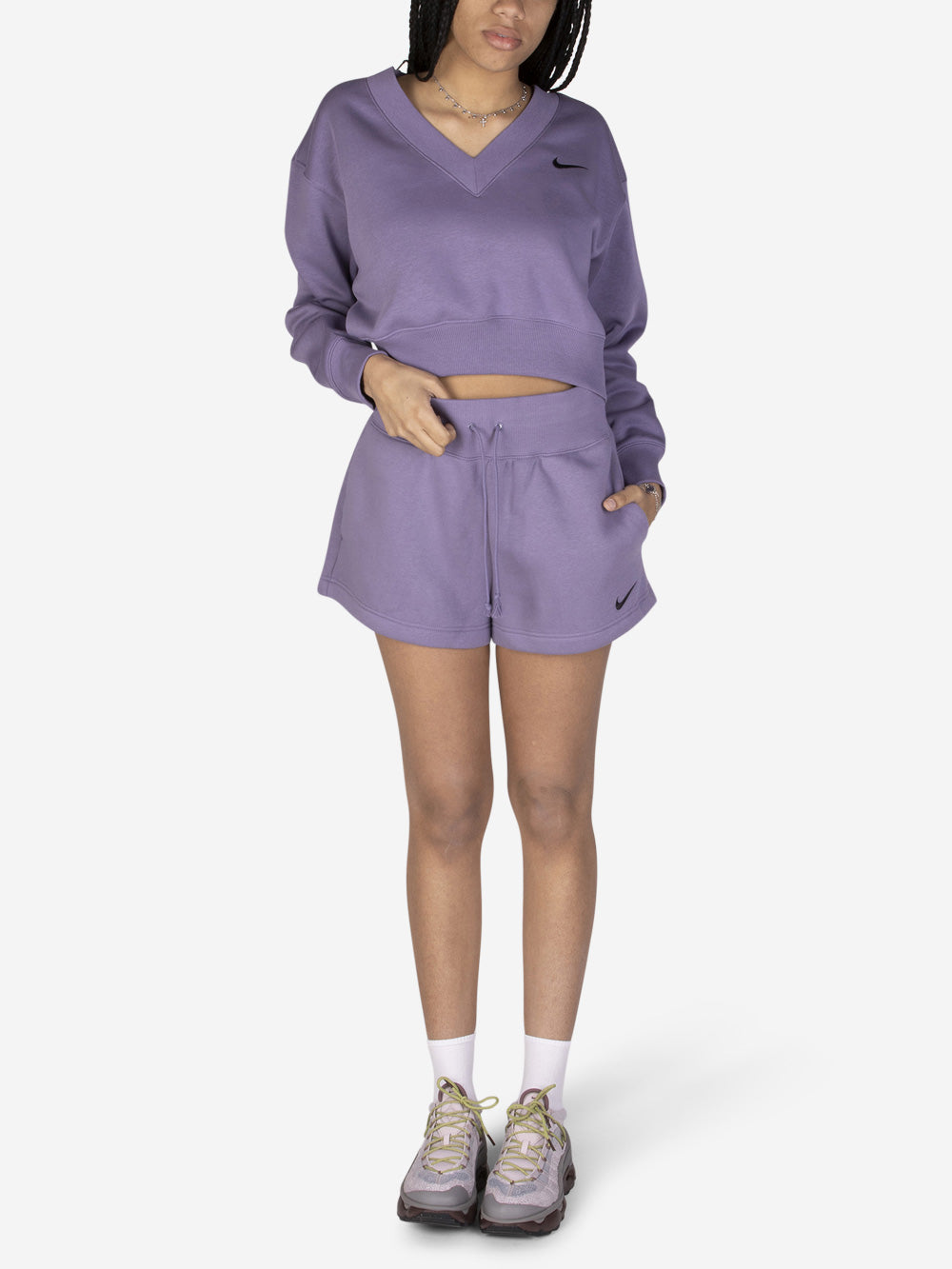 NIKE Shorts Sportswear Phoenix Fleece Viola Urbanstaroma