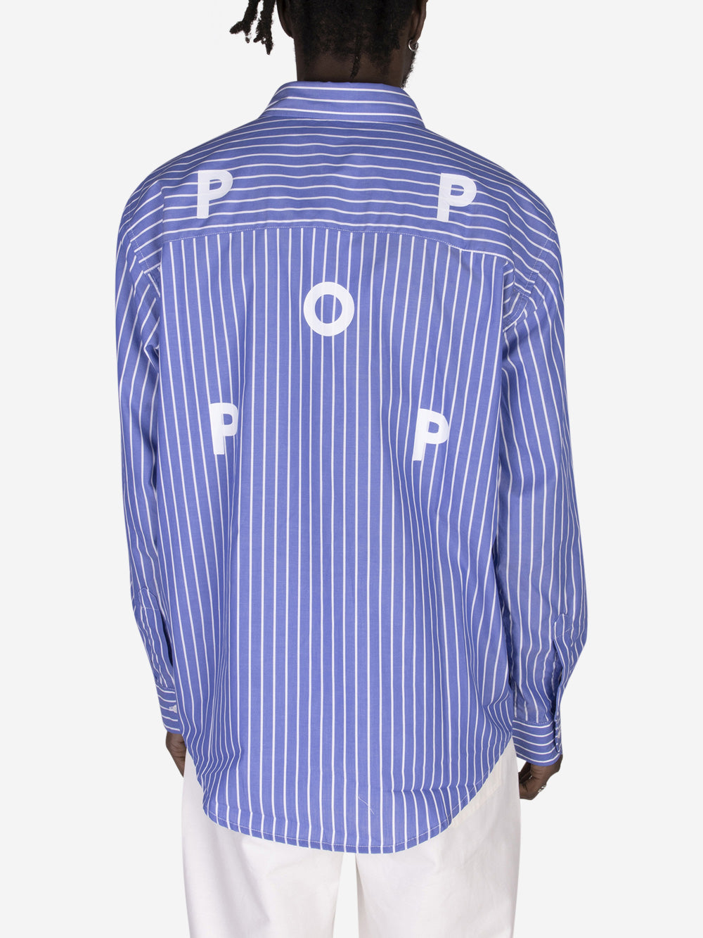 POP TRADING COMPANY Camicia a righe Blu Urbanstaroma