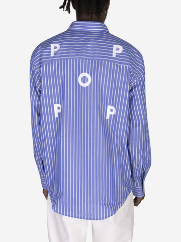 POP TRADING COMPANY Camicia a righe Blu