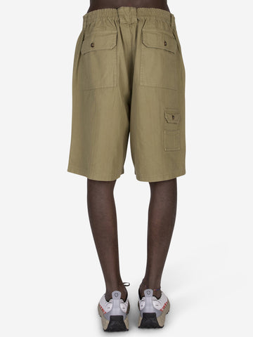 POP TRADING COMPANY Shorts in cotone Verde