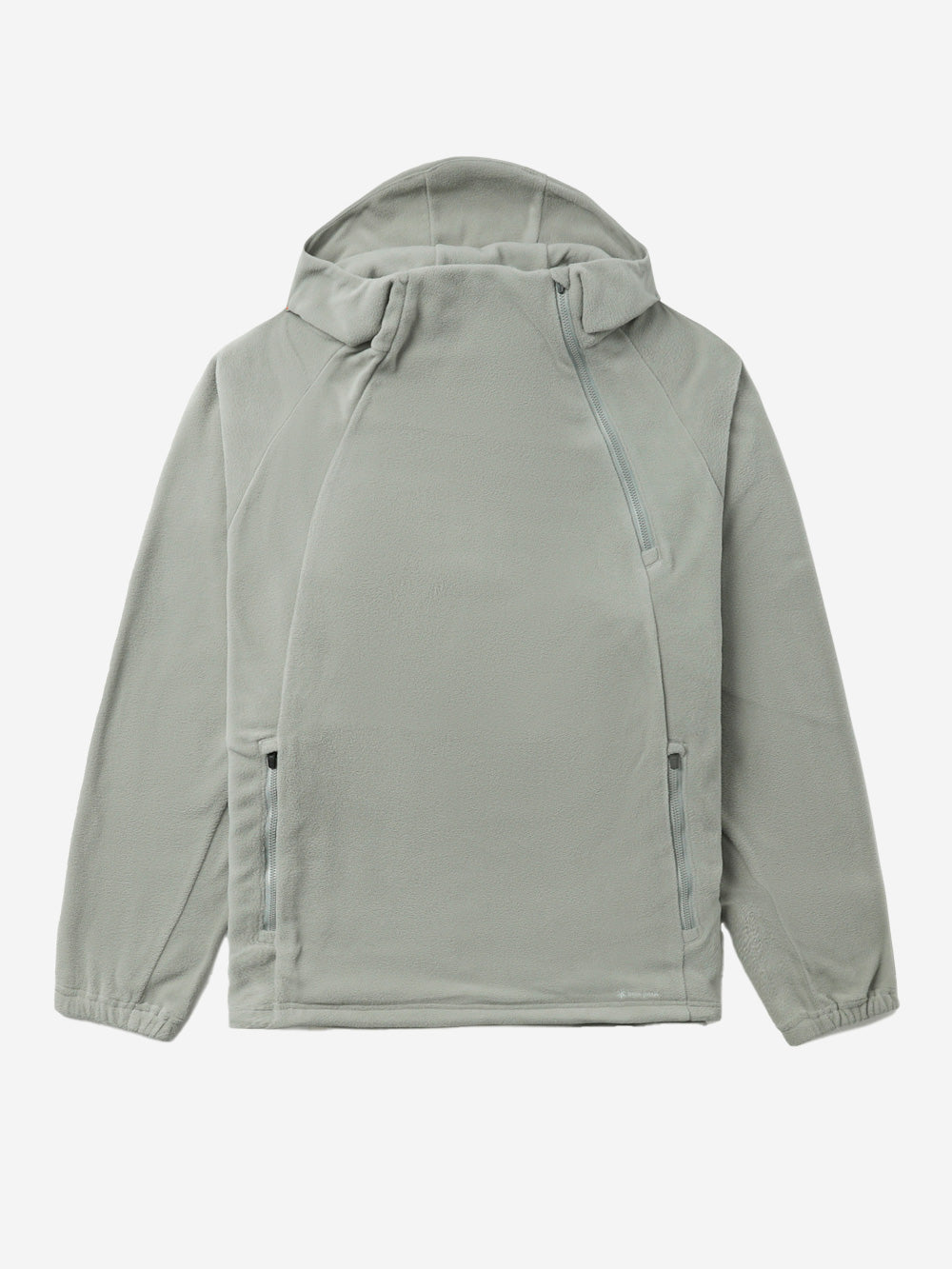 SNOW PEAK Felpa con cappuccio grigia micro fleece Grigio Urbanstaroma