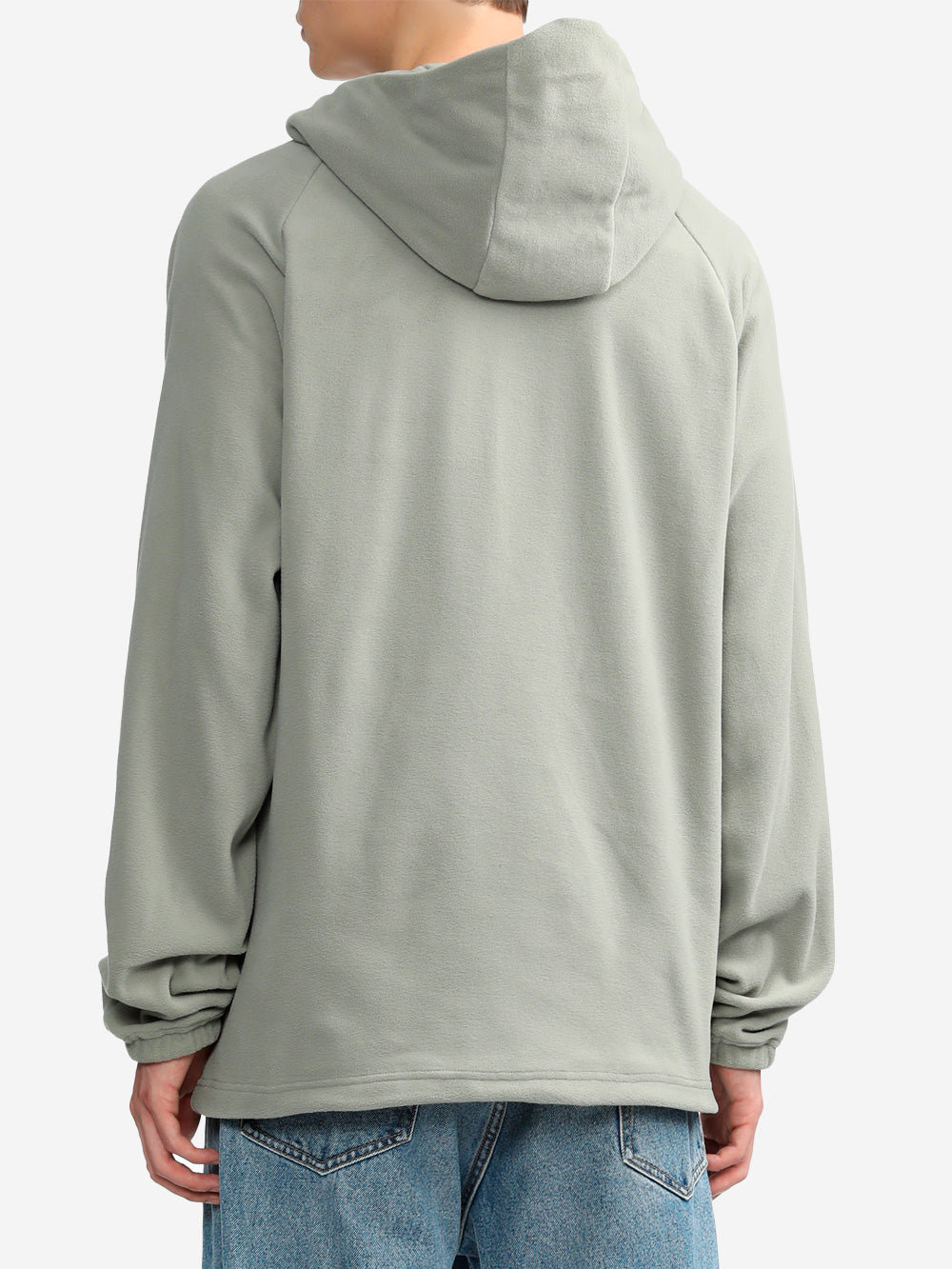 SNOW PEAK Felpa con cappuccio grigia micro fleece Grigio Urbanstaroma