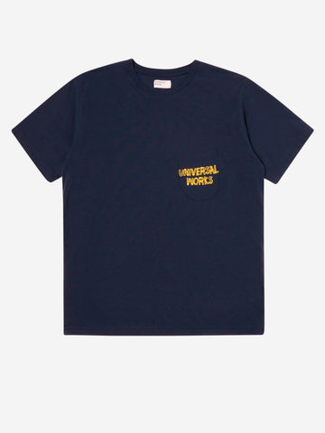 UNIVERSAL WORKS T-shirt con taschino Blu