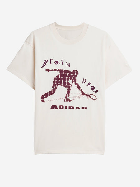ADIDAS Brain Dead t-shirt tennis off white JX9393 | Urbanstaroma