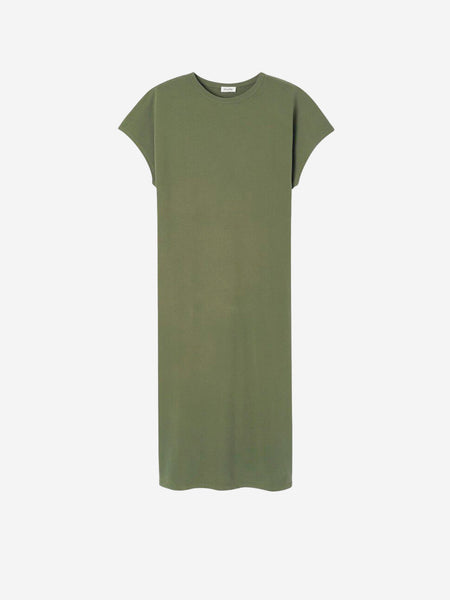 AMERICAN VINTAGE Long straight green dress FAZ14BE25 | Urbanstaroma AMERICAN VINTAGE Long straight green dress FAZ14BE25 | Urbanstaroma