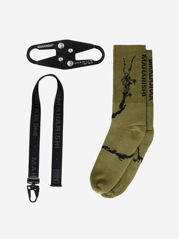 BIRKENSTOCK 1774 Maharishi Mogama Terra Tech Pack nero e oliva