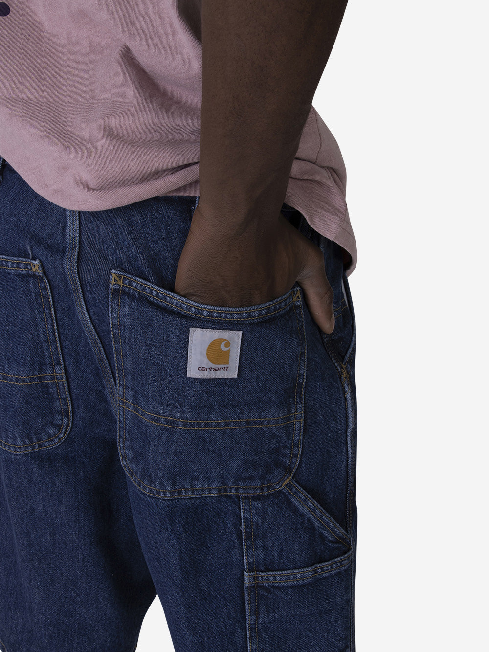 CARHARTT WIP Shorts in denim Single Knee blu Blu Urbanstaroma