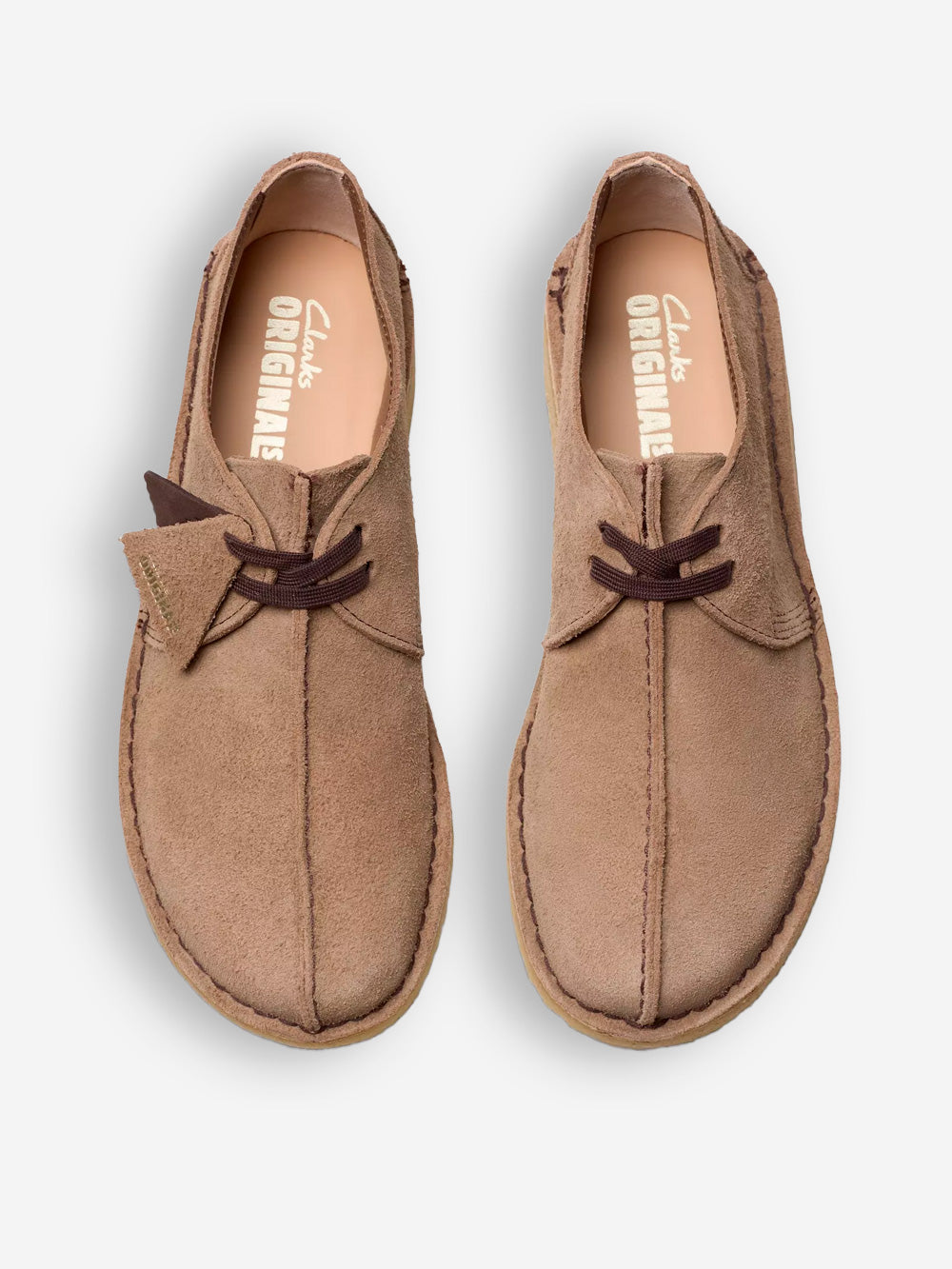 Clarks Desert Trek Suede - Stivali Uomo In Pelle Scamosciata Cola - Suola In Crepe