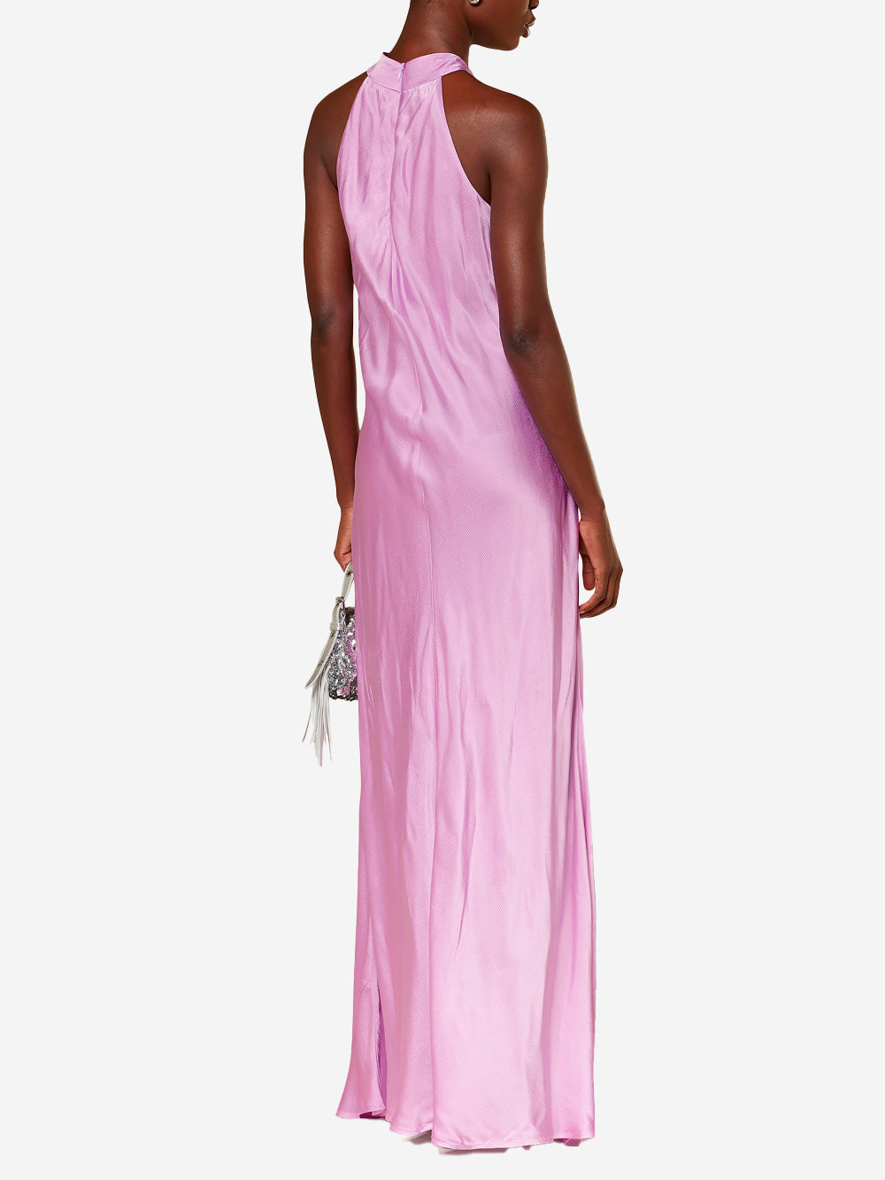 essentiel antwerp pink maxi dress Pink maxi-length dress