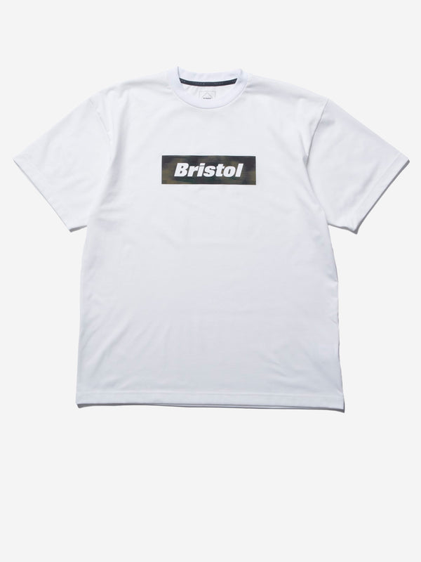 F.C. REAL BRISTOL White Speed Camo box logo T-shirt FCRB-250030 