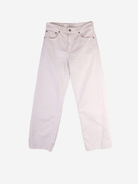 HAIKURE Bonnie twill jeans 45 white HEW03330GF146PT | Urbanstaroma